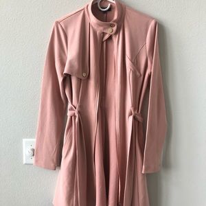Light pink duster jacket